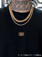 16oz LIMITED TOKYO GANG STYLE PLATE LOGO HOODIE（GOLD）