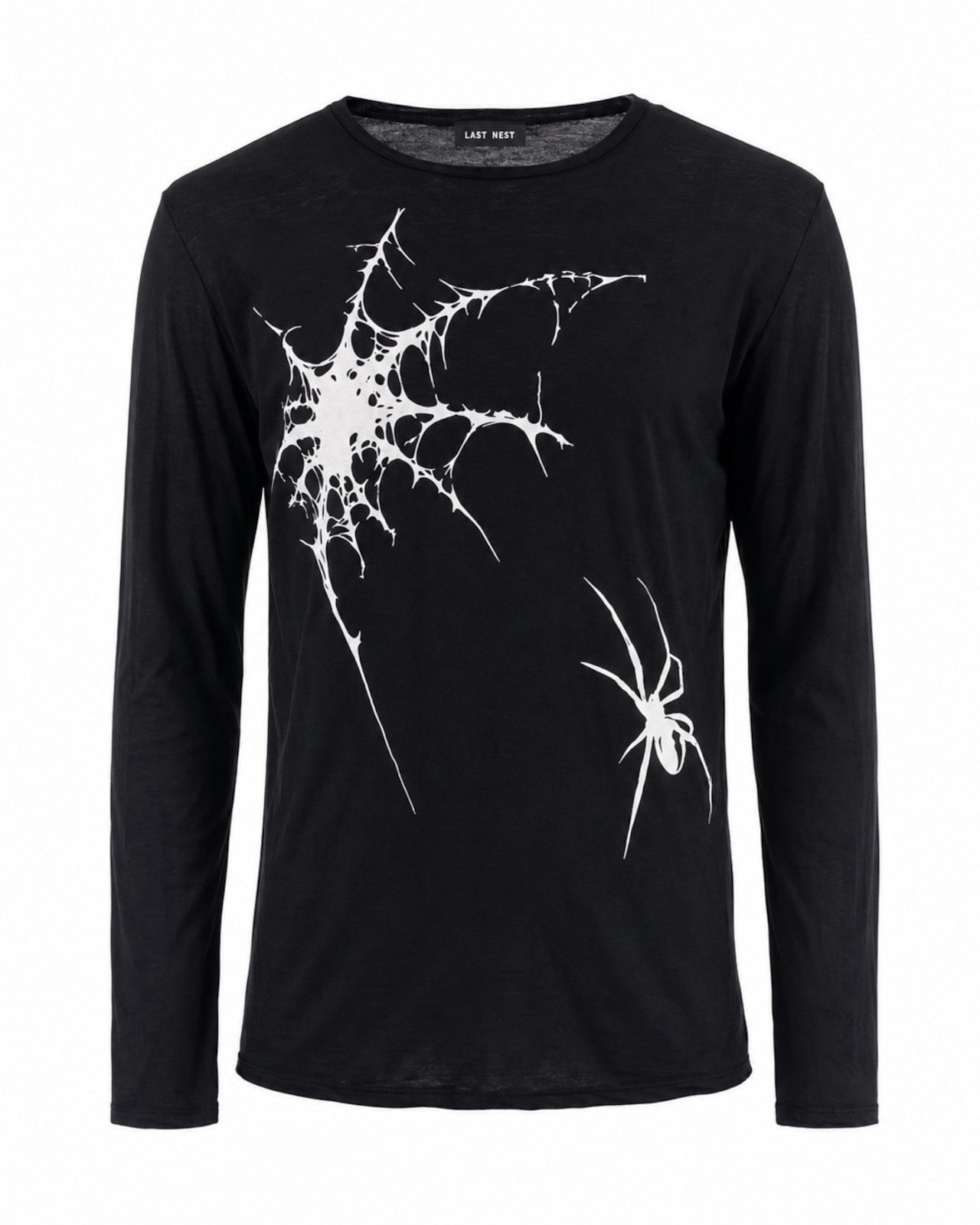 LAST NEST / spider web see-through LS t-shirts