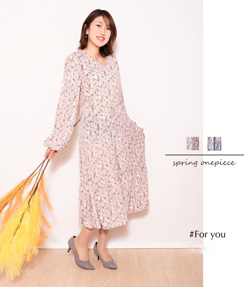 【再入荷】小花柄のフレアワンピース_e0062003018