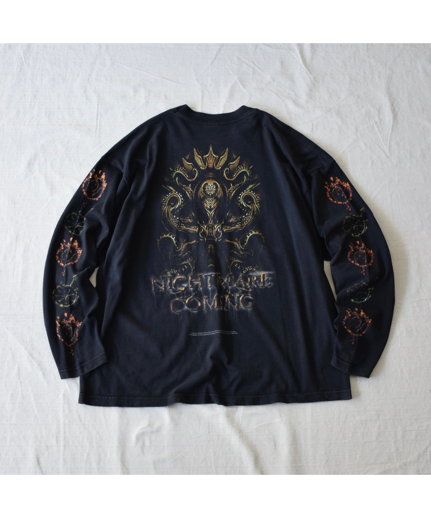 01 CRADLE OF FILTH ロングスリーブTシャツ メンズXL ブラック メタル