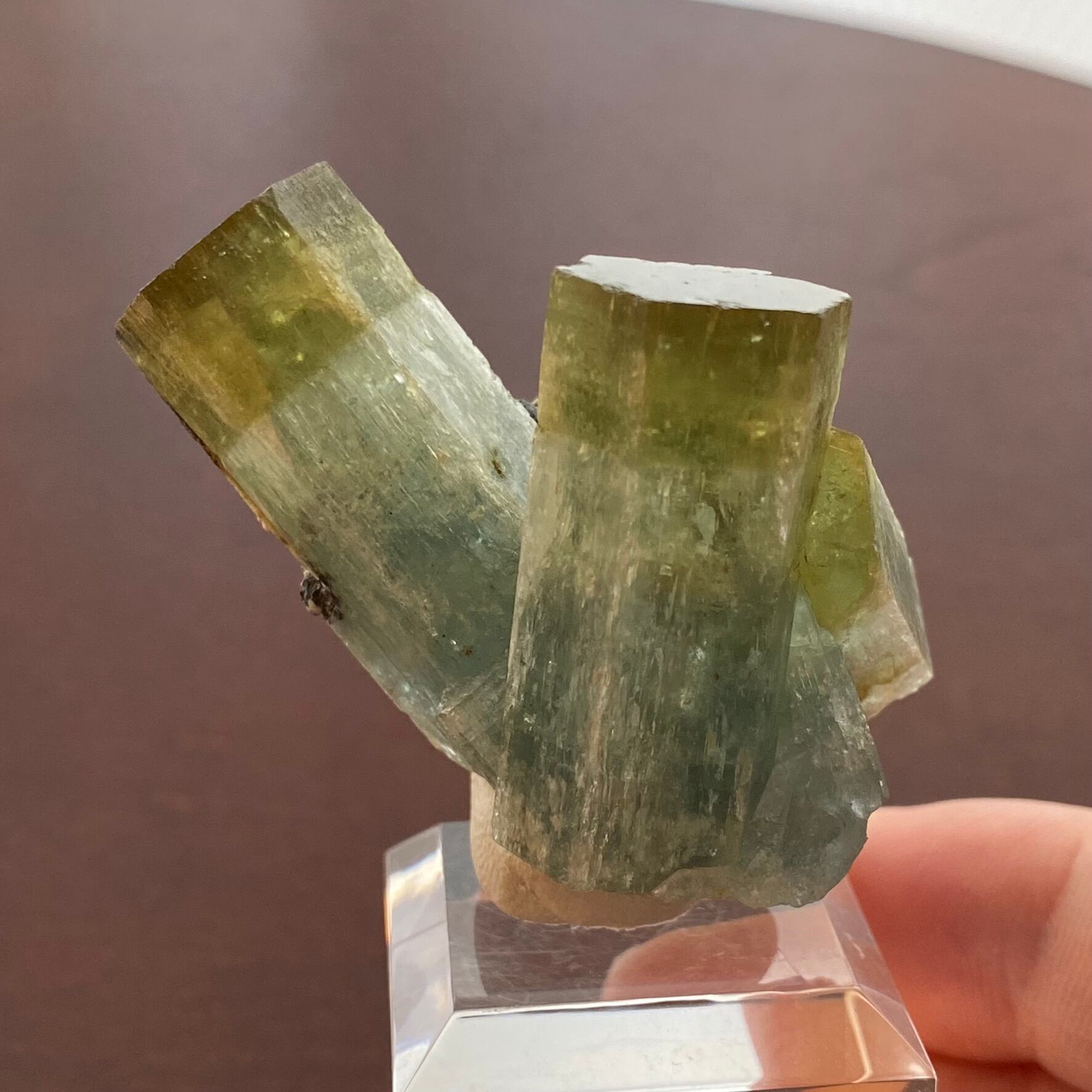 バイカラーベリル【Bi-colored Beryl】ナミビア産 | PEANUTS MINERALS