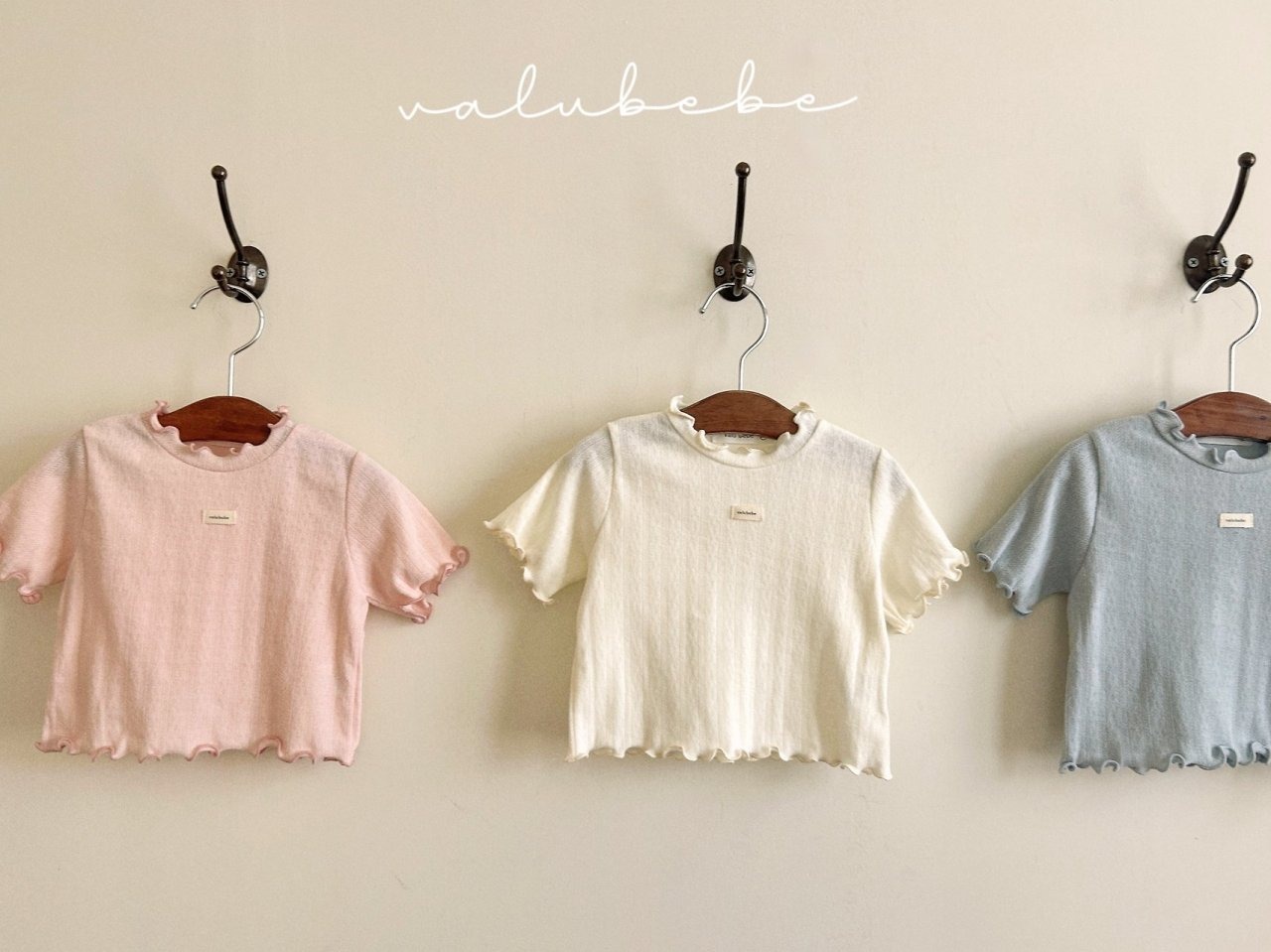 [valubebe] Eyelet Tee / [벨루베베] 아일렛날날이티