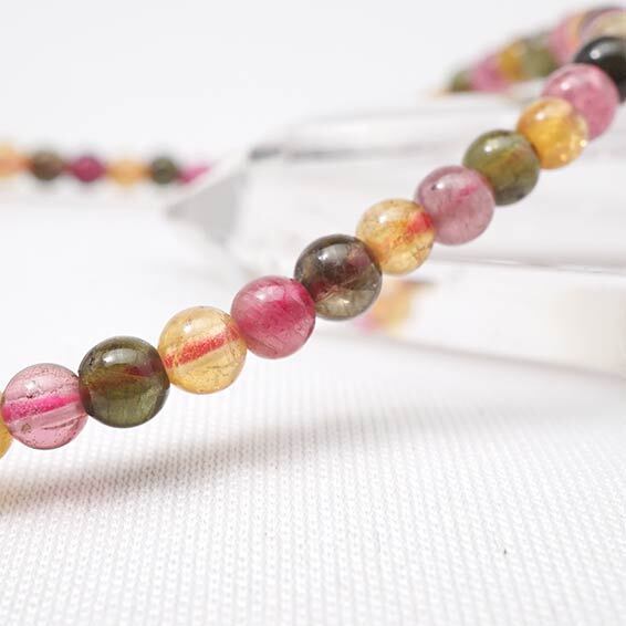 ミックスカラートルマリン ブレスレット 4mm  211-941