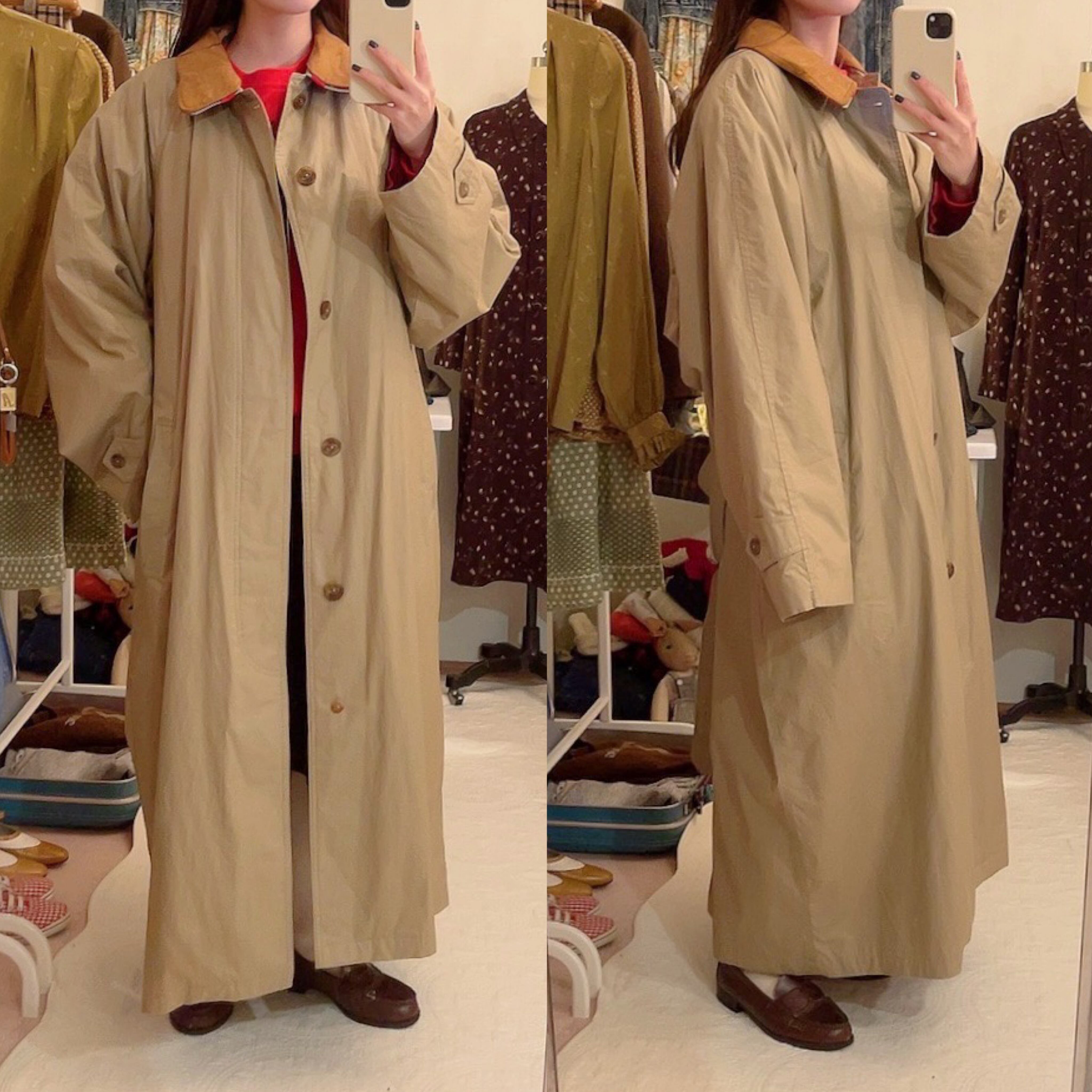 fleece liner over trench coat