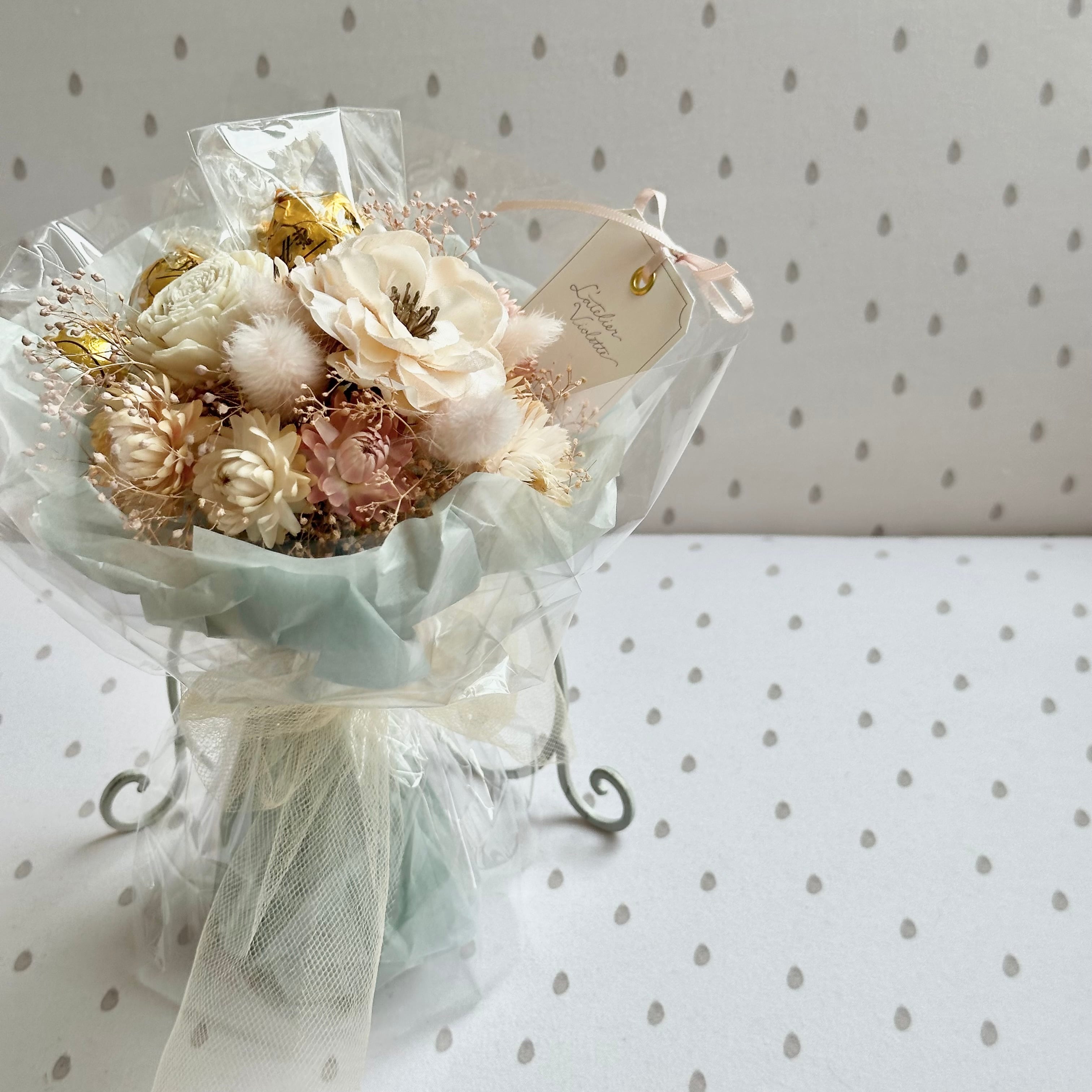ドライフラワーのチョコレートブーケ | L'atelier Violette アトリエ