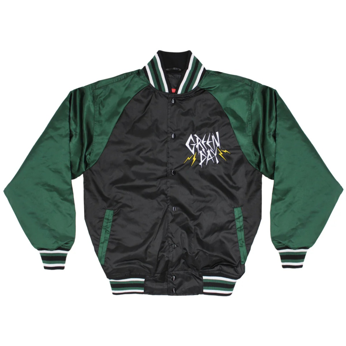 NEWスタジャン グリーン （Green Day（グリーンデイ）- Lightning Logo 