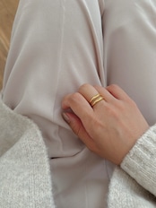 S925 ダブルラインリング