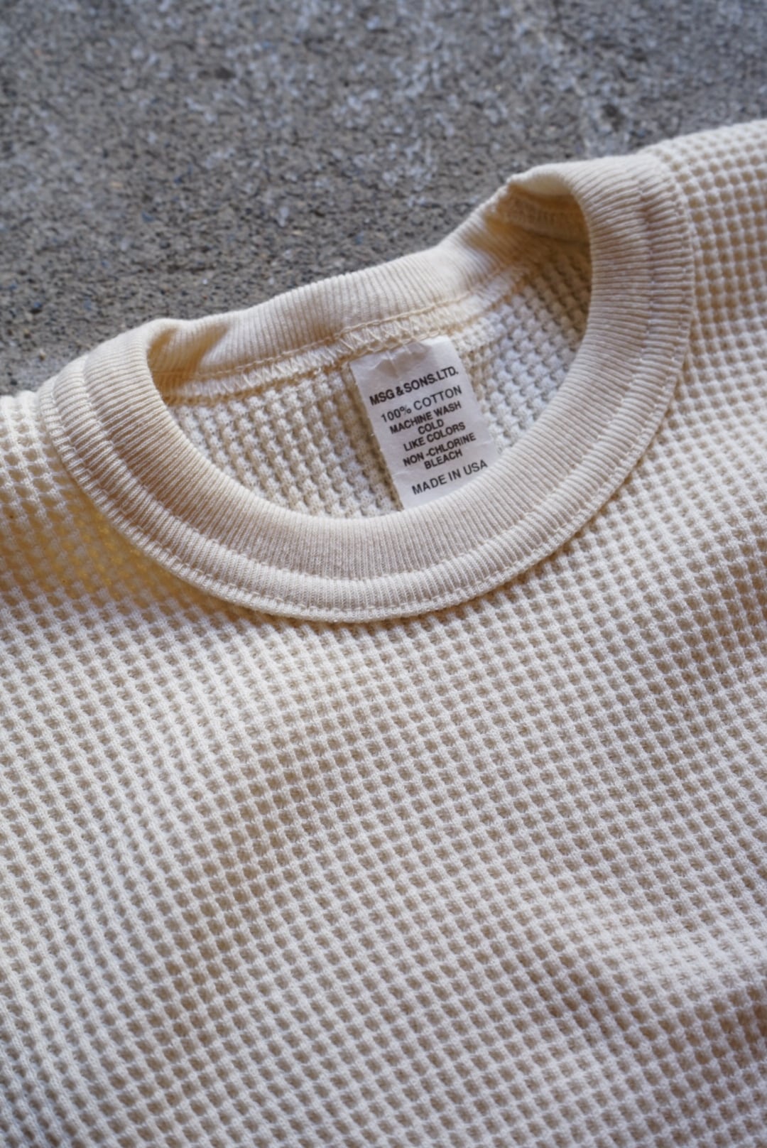 MSG&SONS エムエスジーアンドサンズ / THERMAL SHIRT MADE IN USA | genre