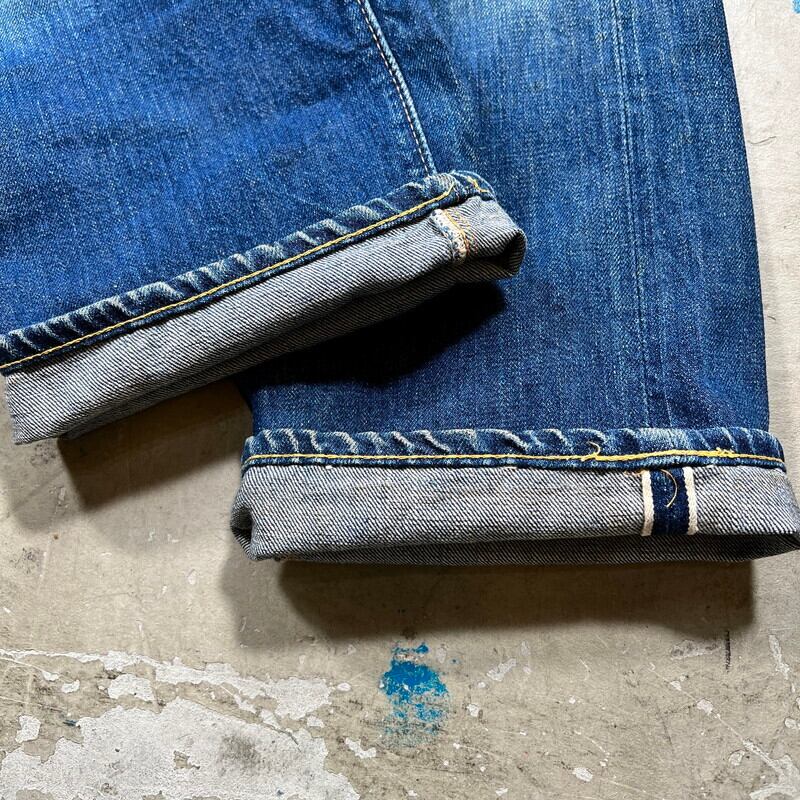 70's LEVI'S リーバイス 502-0117 デニム Big E デカ文字 ヒゲ 色落ち