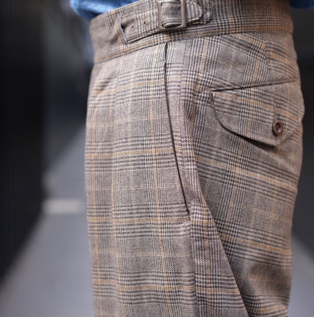 KENNETH FIELD(ケネスフィールド) /GURKA Ⅲ TROUSER WOOL PLAID made