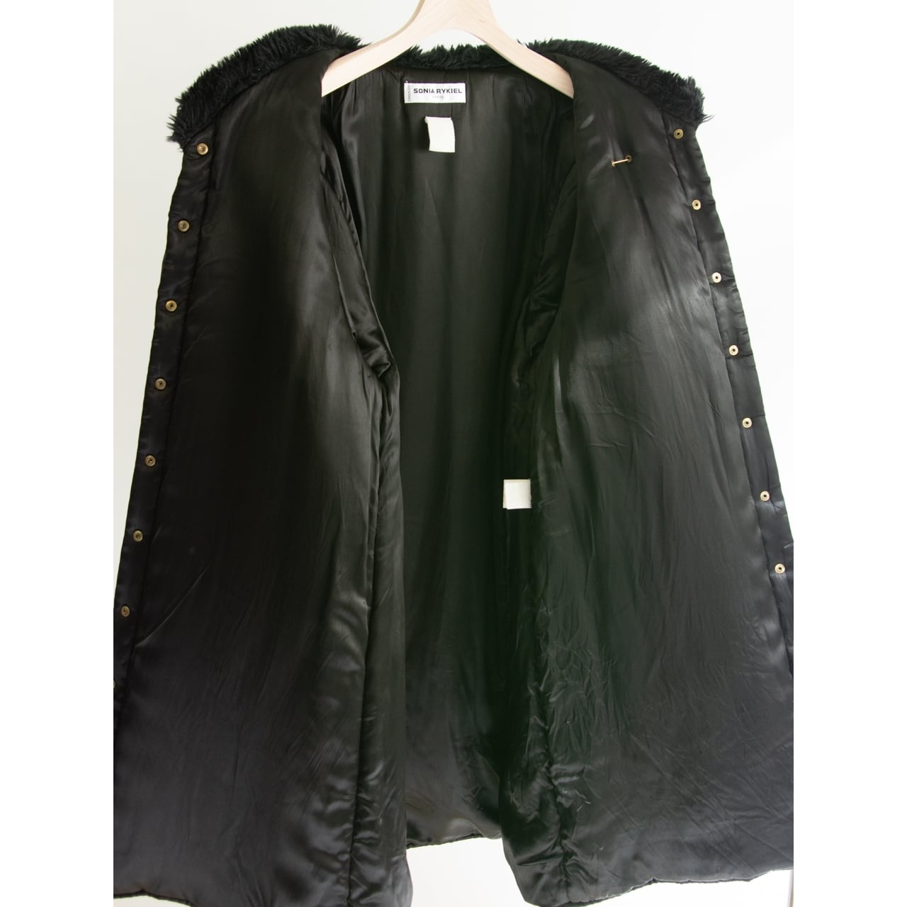SONIA RYKIEL】Made in France 80-90's Acetate Padding Coat SONIA RYKIEL】Made in France 80-90's Acetate Padding Coat