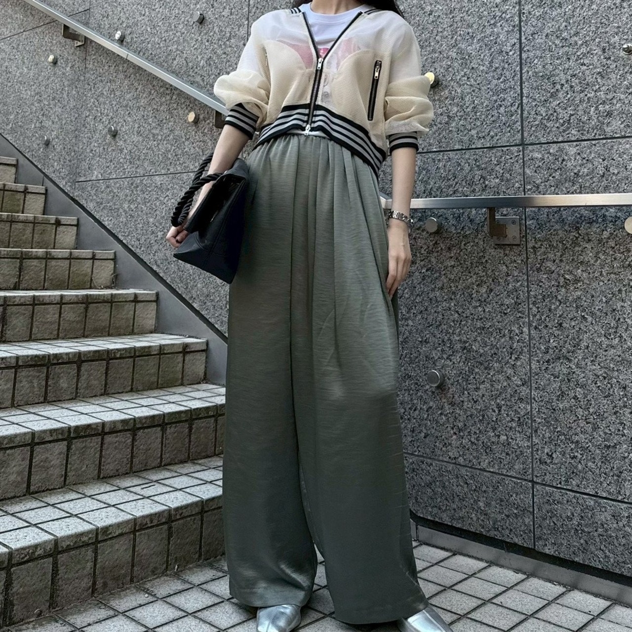 MML118PEA ドレープパンツ