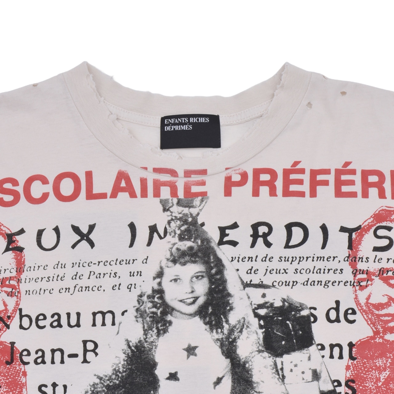 【Enfants Riches Déprimés】La Scolaire Pr?f?ree T-Shirt Antique Whi - 7