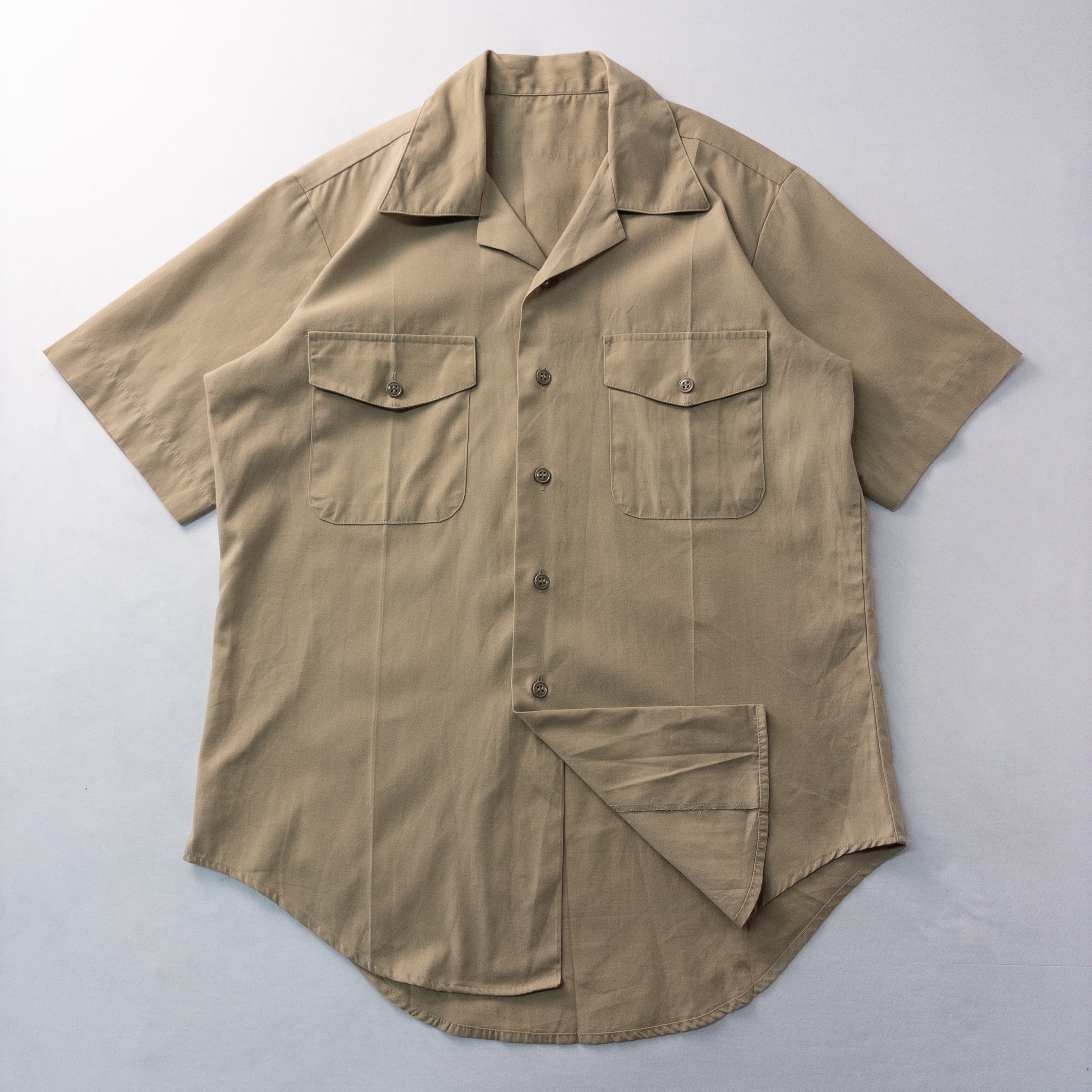 60s ARROW L/S Shadow Check Rayon Shirt / vintage ビンテージ 開襟