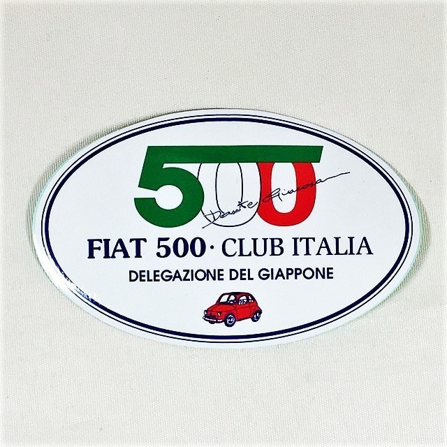 FIAT 500 CLUB ITALIA DELEGAZIONE DEL GIAPPONE ステッカー