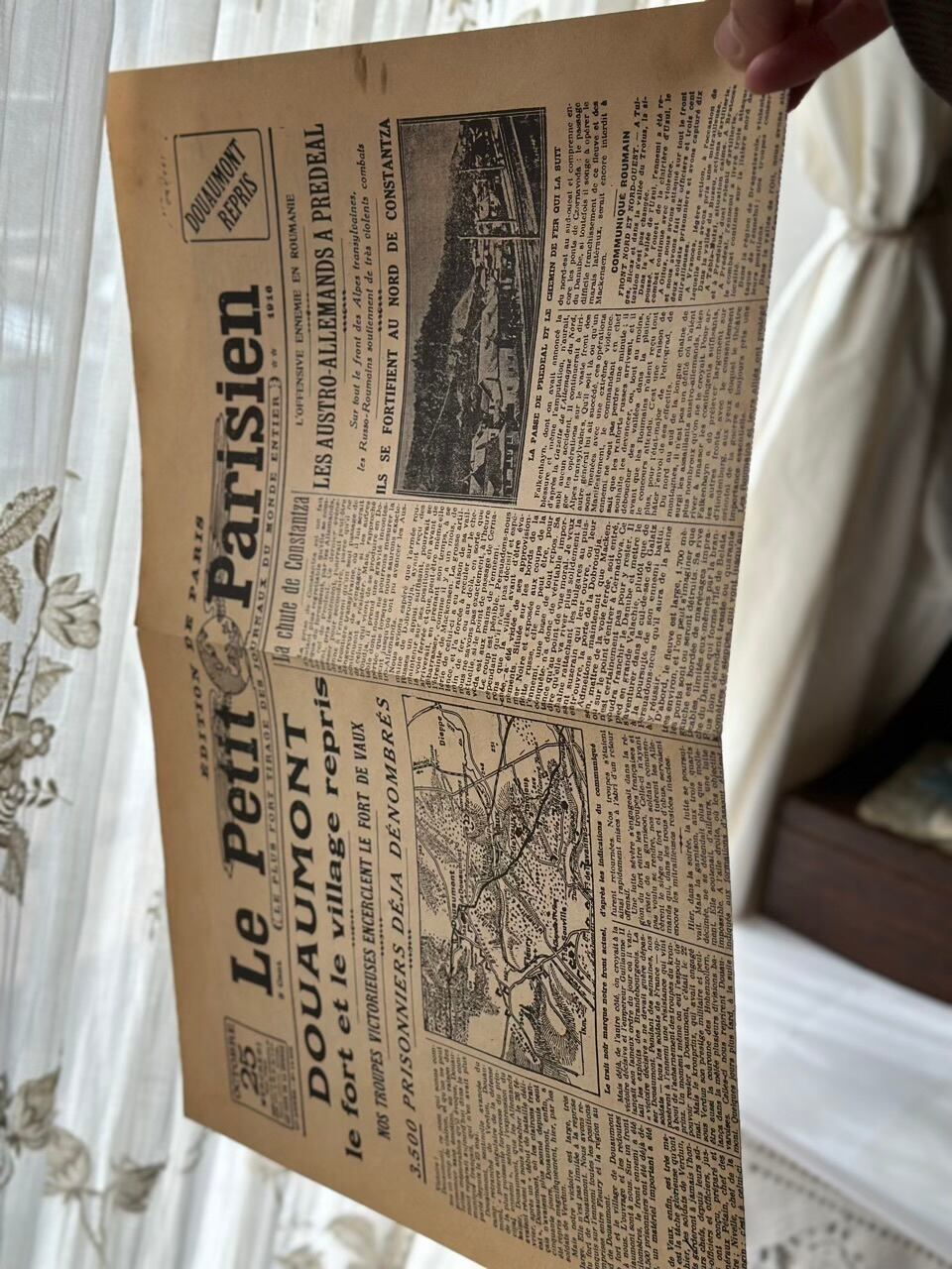 フランス新聞 Le Petit Parisien 記念復刻シート | Brocante de La