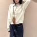 フェイクレイヤードVネックニットトップス ・72520