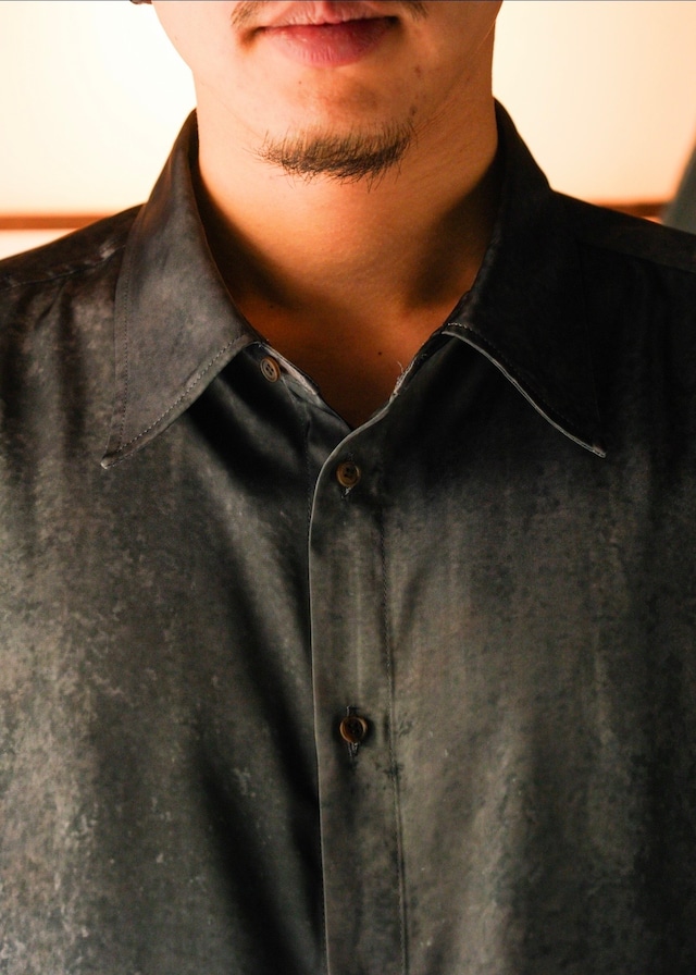 SASAKI SATORU 26SS short sleeve print shirt / Black