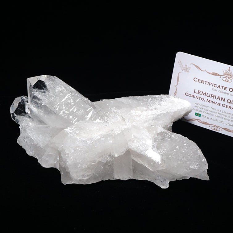 水晶 クラスター ブラジル ミナスジェライス州 コリント産 レムリアンシード 証明書付属 一点物 282-267