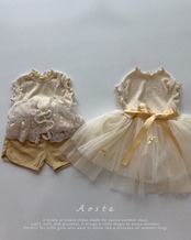【取寄/韓国直送】Aosta 26/SM レースオープンビスチェ｜夏服｜韓国子供服