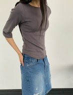 【新作5％OFF・3日間】Three-quarter sleeve Tops_5colors