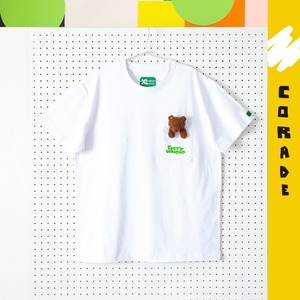 【予約販売商品】SorsorTシャツ　corade22年新作　Everywhere熊 Tシャツ  White