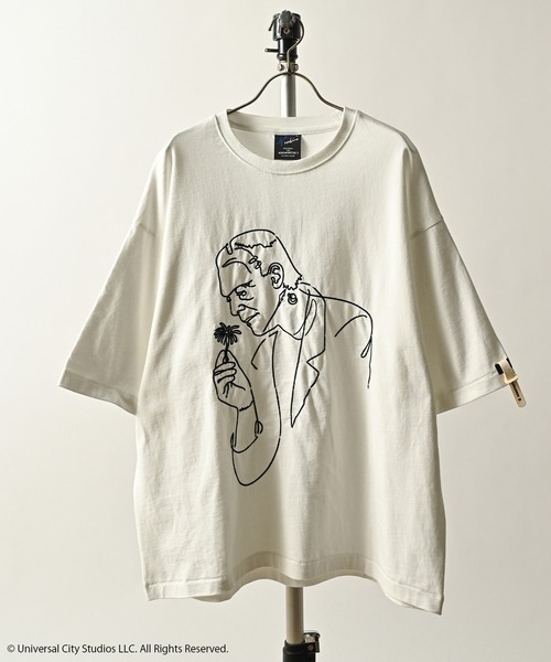 ADAM PATEK Frankenstein flower stitch T (WHT) AP2524021