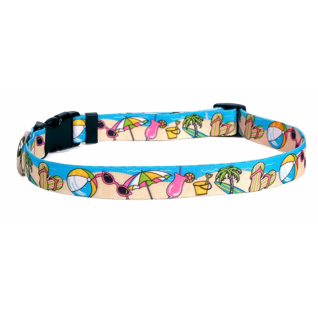 Beach Party 首輪＋リードセット XS サイズ - Yellow Dog Design
