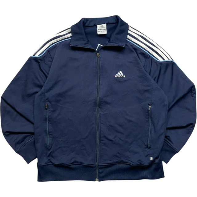 《M》 adidas アディダス トラックジャケット ジャージ ワンポイントロゴ ダークネイビー no.9067
