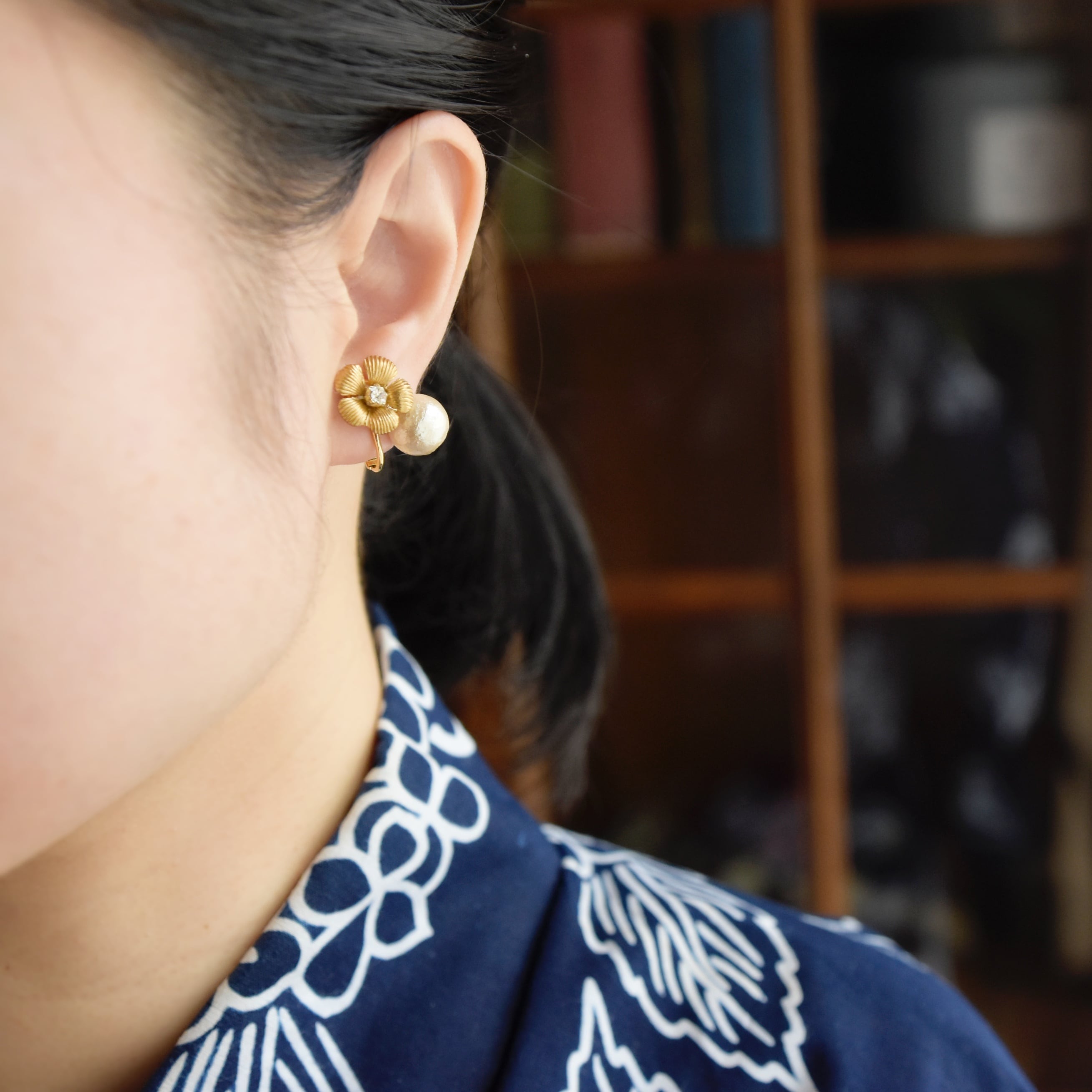 【ピアス・イヤリング】ヴィンテージ レトロ 小ぶり・着物や振袖にも