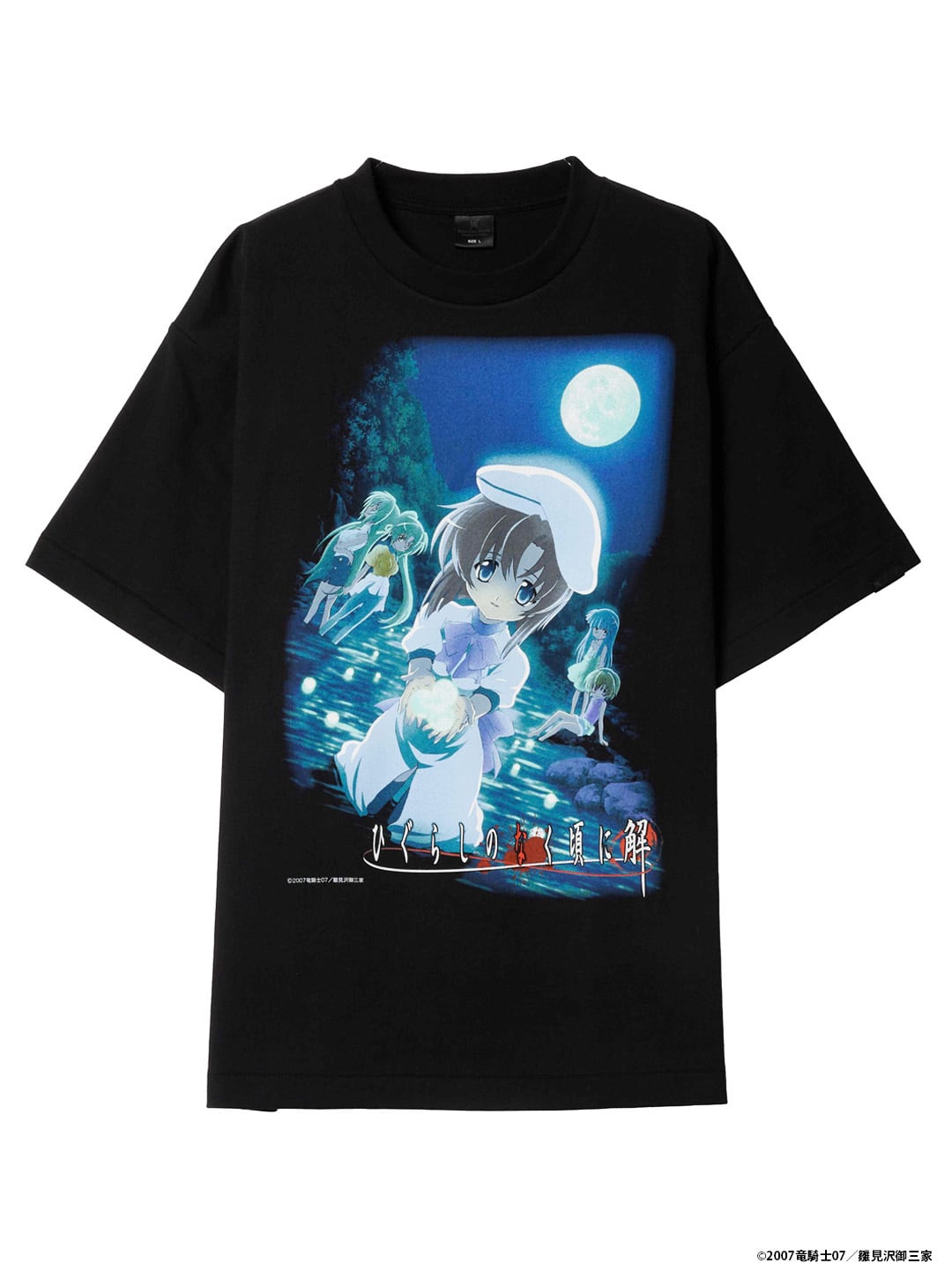 ひぐらしのなく頃に Tシャツ Lサイズ Number Rock 販売終了【EXCLUSIVE LINE】ひぐらしのなく頃に解T-Shirt | Number Rock
