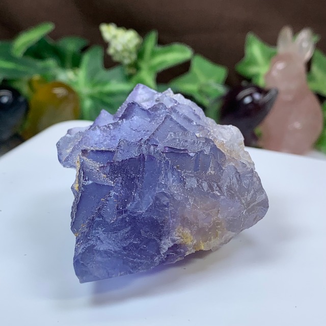 44.幻想的な色合い☆ヤオガンシャン産・パープルフローライト原石