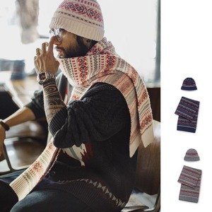 Knit cap & Muffler M15052