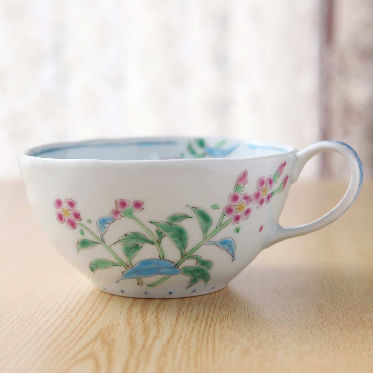 【新品】藍水窯 7寸深皿 ルリハコベ うつわ藍水 ｜ カフェボール ルリハコベ ｜ 波佐見焼 | にっこう生活館