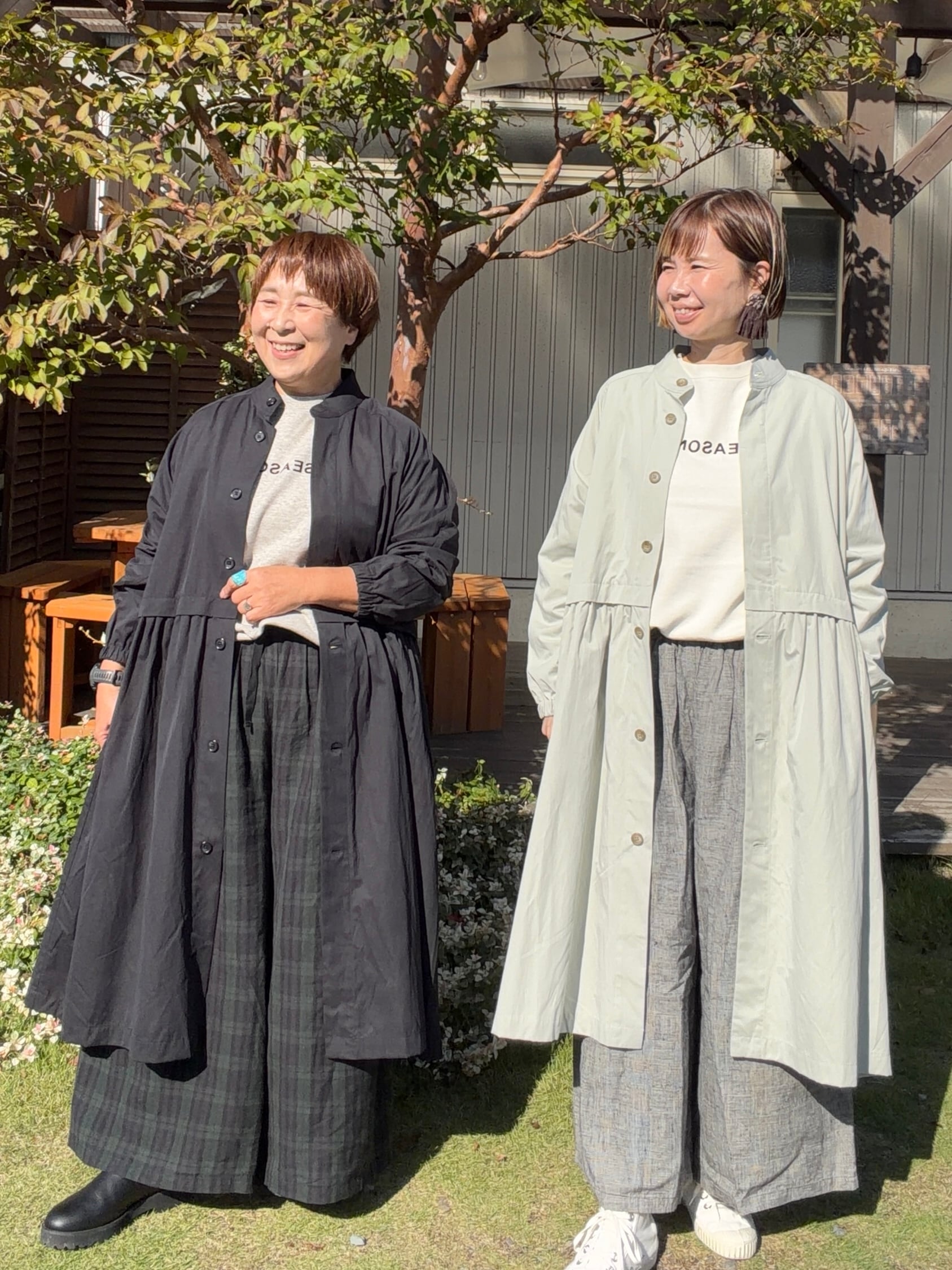 ounce riette vegetable ハーフ　コート Leday ounce riette vegetable ハンドメイドコート