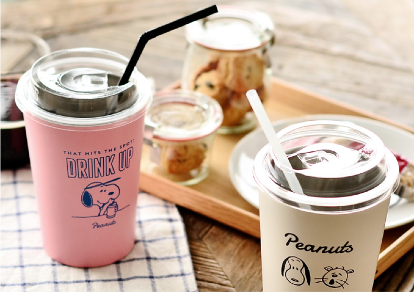 再入荷 カップがそのまま入る スヌーピー コンビニタンブラー A 大人ファンシー雑貨店etamo