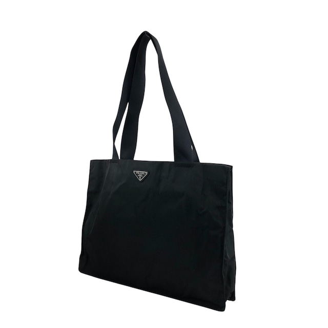PRADA プラダ ハンドバッグ ブラック トライアングルロゴ ナイロン トートバッグ vintage ヴィンテージ オールド 3agdbz