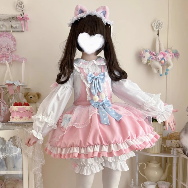 ジャンパースカート ロマンティック ロリータファッション 原宿スタイル ロリィタ服｜天使と悪魔