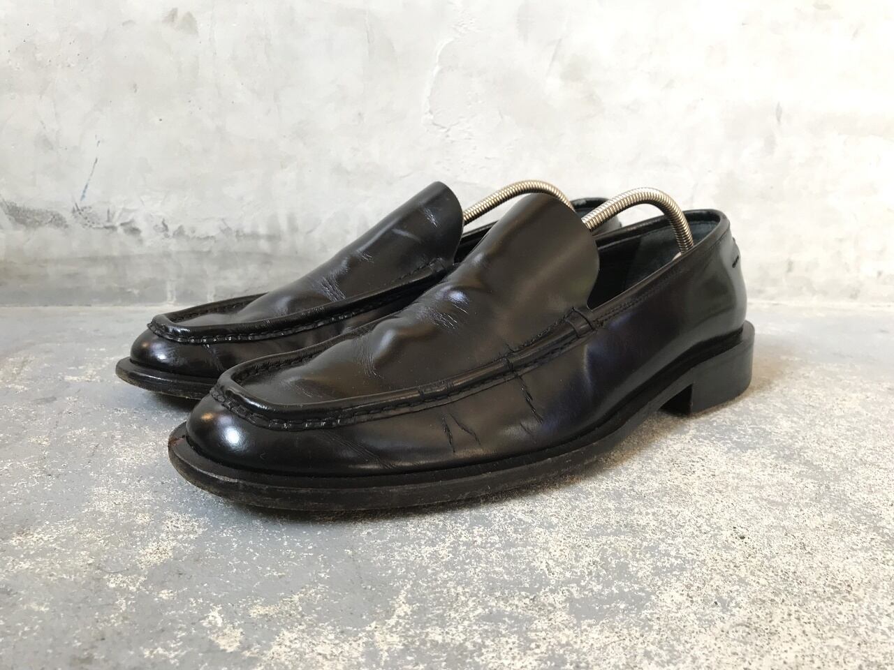 GUCCI square-toe loafer shoes MADE IN ITALY