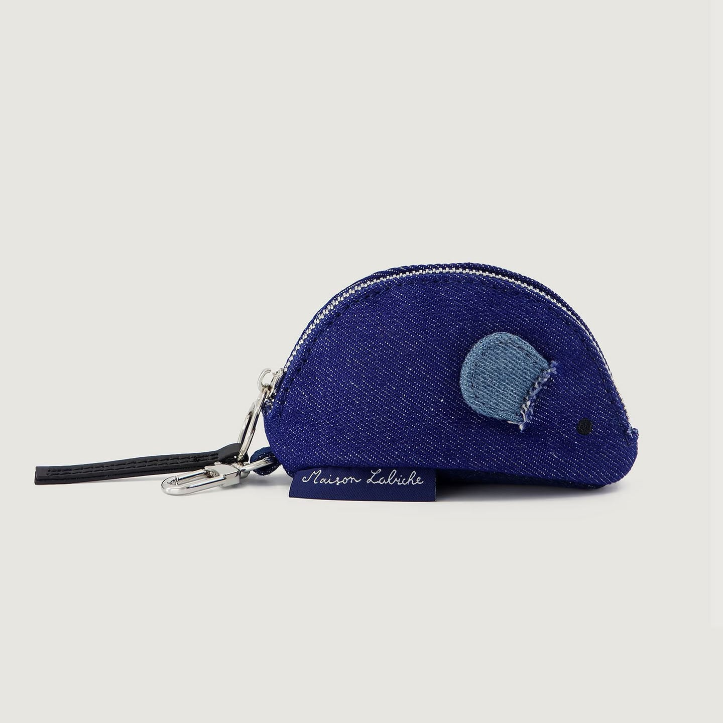 MAISON LABICHE DENIM MOUSE CHARM NAVY