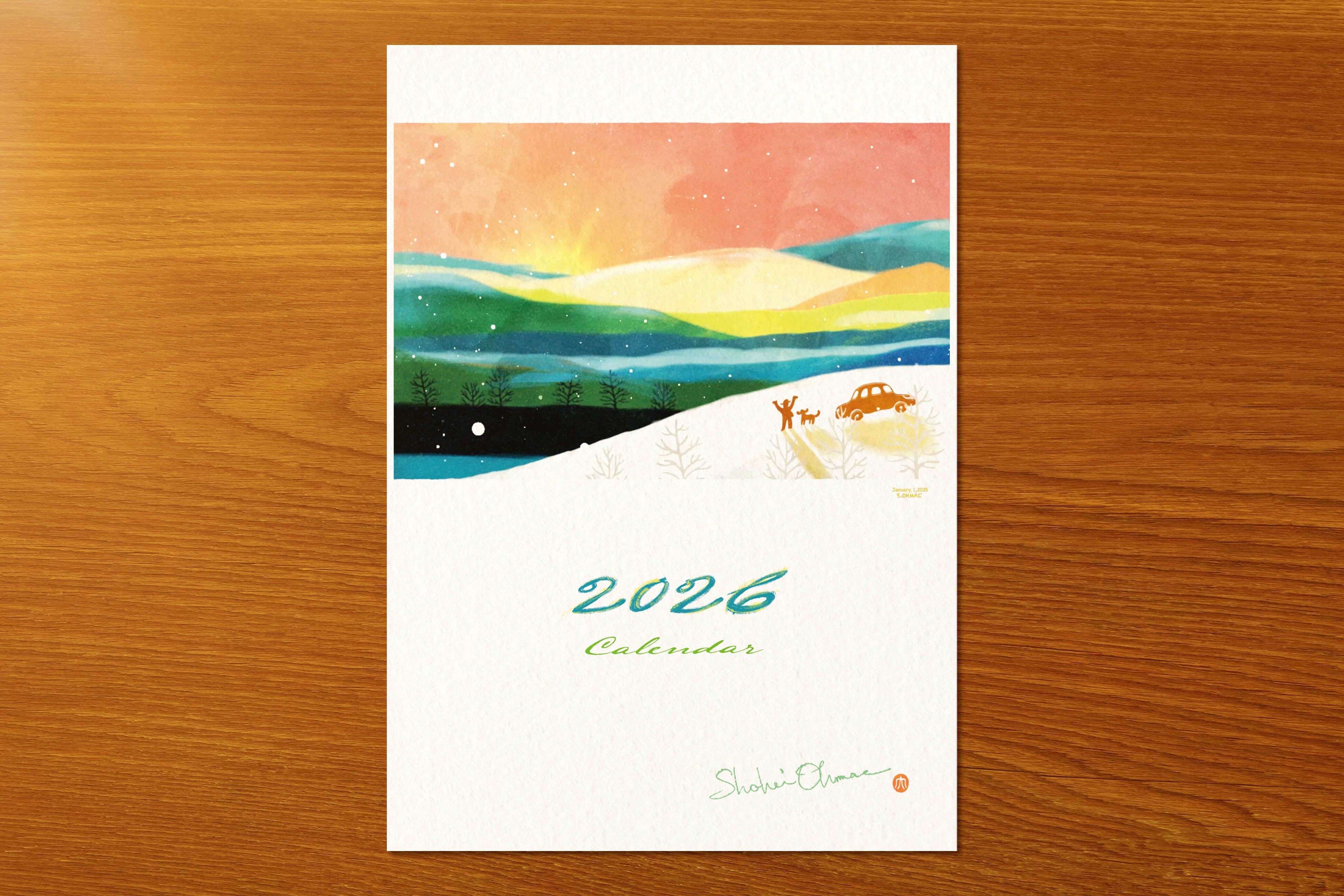 2026年カレンダー (A4) | S.O GOODS SHOP