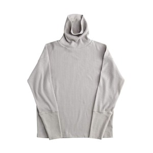 WAFFLE HIGH-NECKED P/O / ワッフルハイネックプルオーバー (LIGHT GRAY)