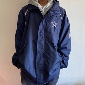 Reebok NFL TEAM APPAREL ON FIELD COWBOYS Nylon jacket {リーボック　NLF チームアパレル　カウボーイズ　ナイロンジャケット　古着　USED メンズ　}