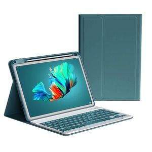 【数量限り】iPad 第９世代 第８世代 第７世代 10.2インチ キーボードケース ペンシル収納可能 iPadAir3 iPadPro10.5 キーボード カバー マグネット 分離式 iPad 10.2インチ 10.5インチ カラーキーボード 取り外し可能 女性向け かわいい (深緑)