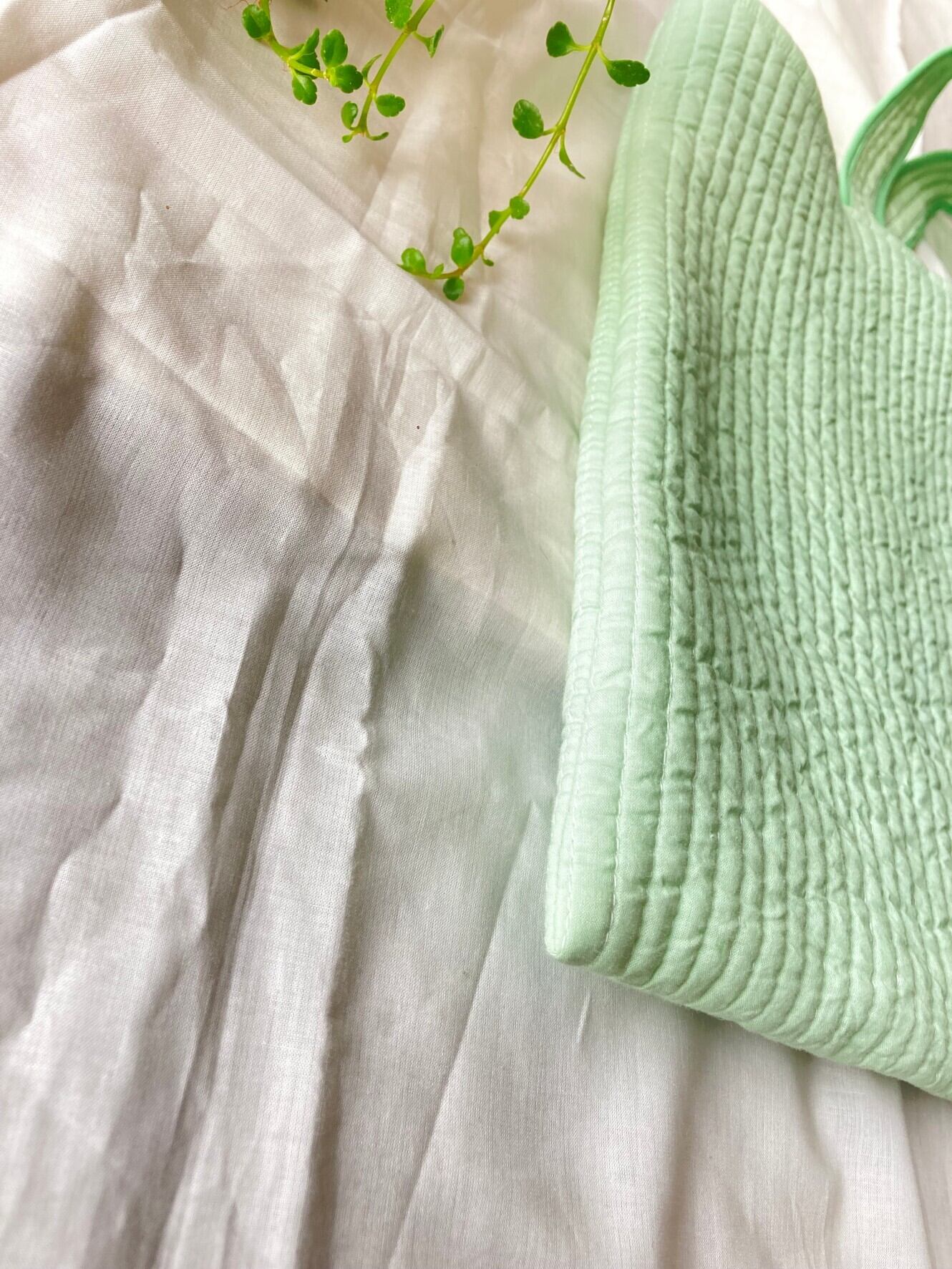 韓国ヌビ&リバティリボン トートバッグ サブバッグ