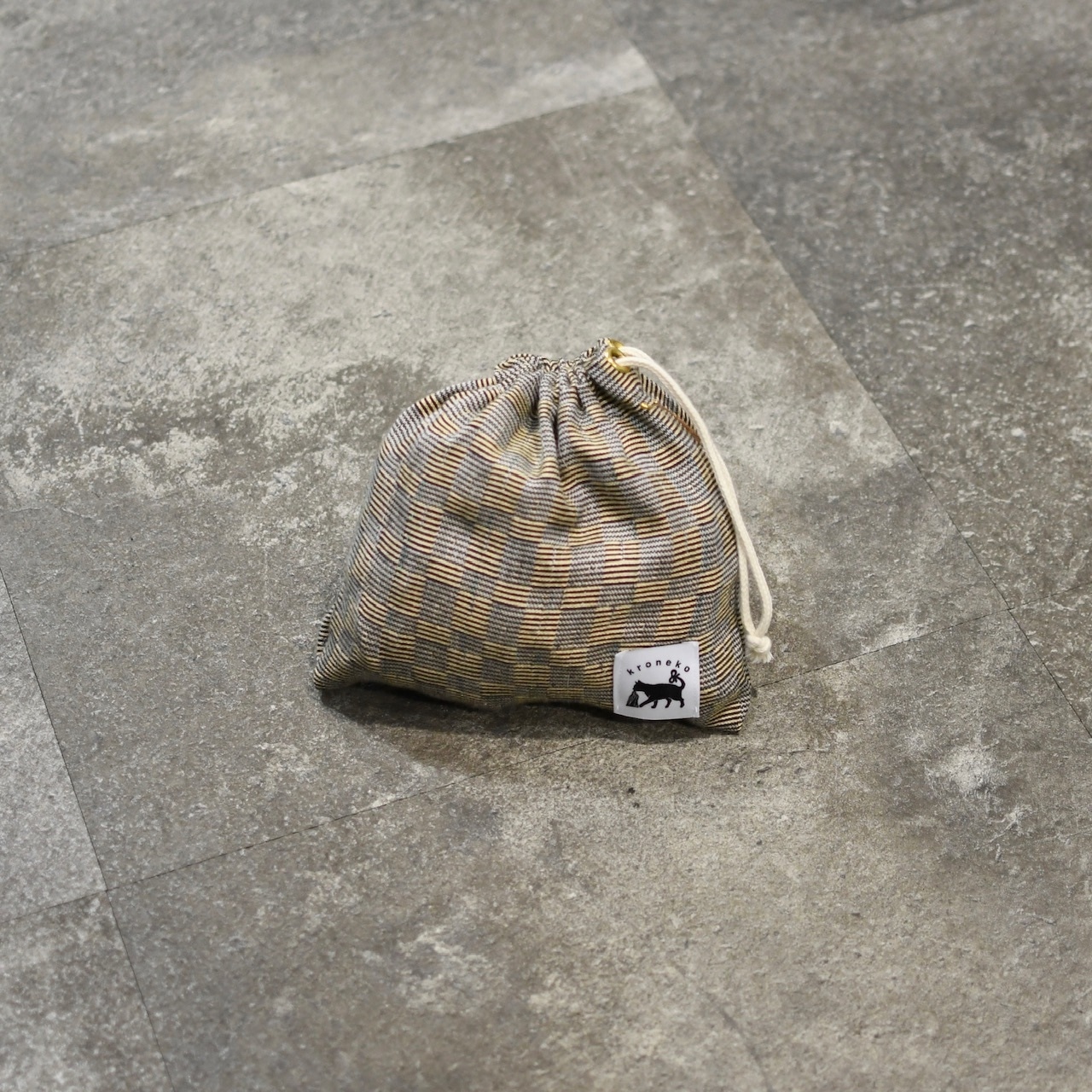 kroneko original jacquard weave rug pouch