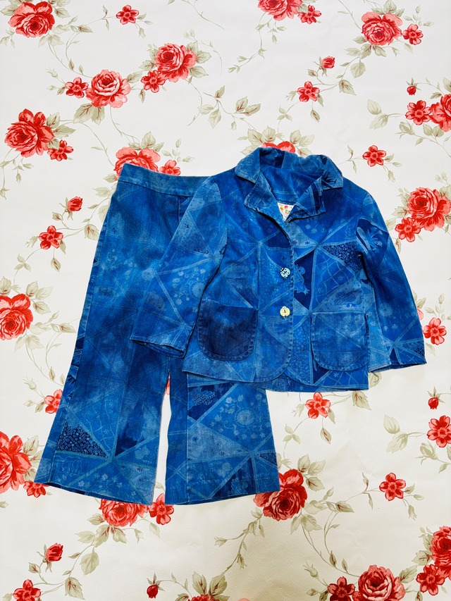 【kids vintage】  Pooh setup denim.  about4y