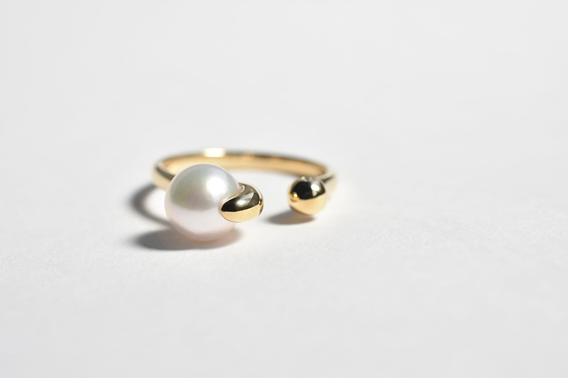 ベニトアイトピンキーリング 0.05ct / K18YG | Merak jewelry shop