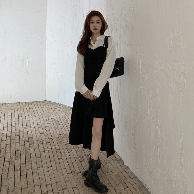 ブラックスカート ウェストドレス 試着室49093907144