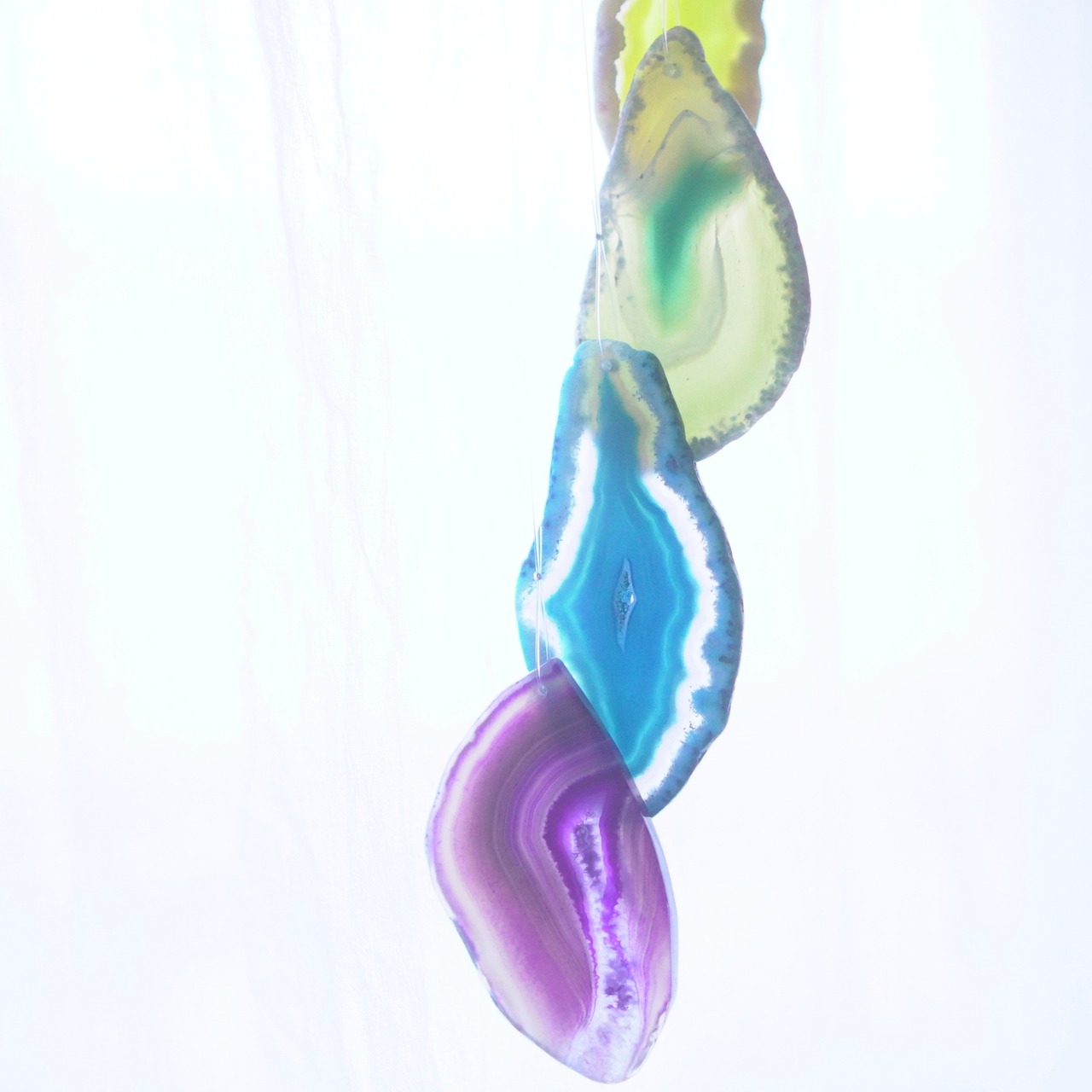 Clear Rainbow 16 - アゲートヒーリングチャイム / Agate Sun Catcher Wind Chime 539